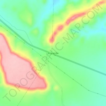 Boqueirão topographic map, elevation, terrain