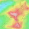 Moelwyn Mawr topographic map, elevation, terrain