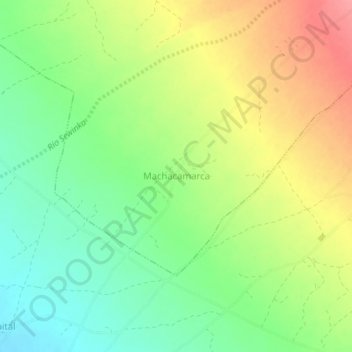 Machacamarca topographic map, elevation, terrain