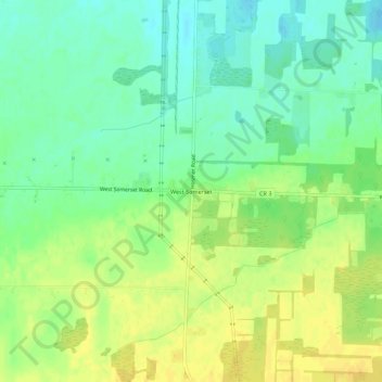 West Somerset topographic map, elevation, terrain