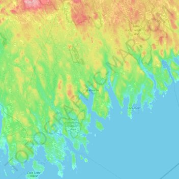 Shepherds Island topographic map, elevation, terrain