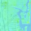 Lauderdale Harbors topographic map, elevation, terrain