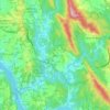 Gens topographic map, elevation, terrain