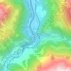 Amsteg topographic map, elevation, terrain