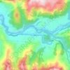 Baireni topographic map, elevation, terrain