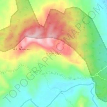 Mario Rilau topographic map, elevation, terrain