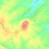 Round Mountain topographic map, elevation, terrain