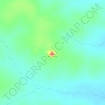 Morro do Chapéu topographic map, elevation, terrain