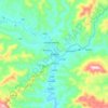 Xam Neua topographic map, elevation, terrain