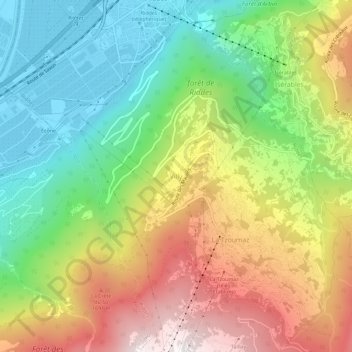 Villy topographic map, elevation, terrain