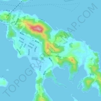 Udu-ri topographic map, elevation, terrain