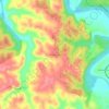 Witt Springs topographic map, elevation, terrain