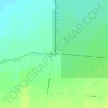 El Cadillo topographic map, elevation, terrain