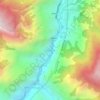 Tatopani topographic map, elevation, terrain