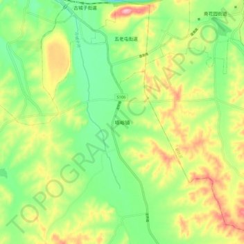 Tayu topographic map, elevation, terrain