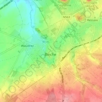 Porte Notre-Dame topographic map, elevation, terrain