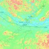 Hechi topographic map, elevation, terrain