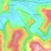 Au chêne l'attaque topographic map, elevation, terrain