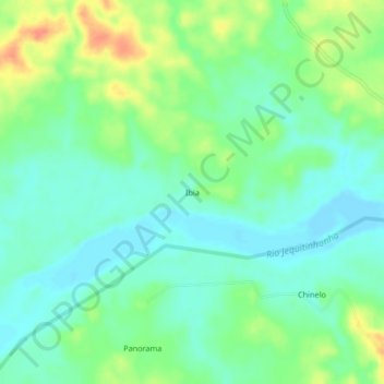Ibia topographic map, elevation, terrain
