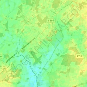 Homer topographic map, elevation, terrain