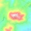 Round Mountain topographic map, elevation, terrain