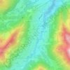 Tobel topographic map, elevation, terrain