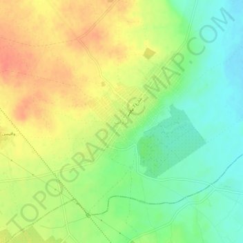 Zarat topographic map, elevation, terrain