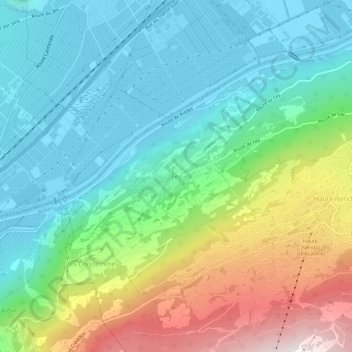 Fey topographic map, elevation, terrain