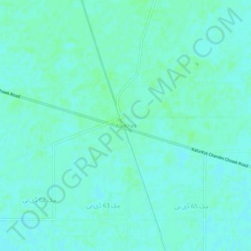 Ali Khel topographic map, elevation, terrain