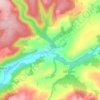 Abergorlech topographic map, elevation, terrain