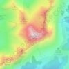 Mont Charvin topographic map, elevation, terrain