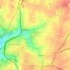 Alzémont topographic map, elevation, terrain