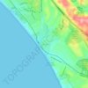 La Selva Beach topographic map, elevation, terrain