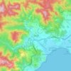 Calonge topographic map, elevation, terrain