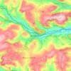 Knighton topographic map, elevation, terrain