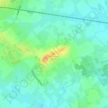 Poelberg topographic map, elevation, terrain