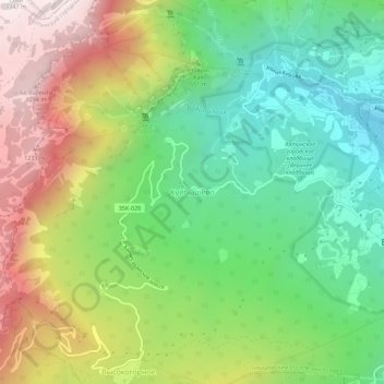 Kuibyshevo topographic map, elevation, terrain
