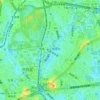 Harajuku topographic map, elevation, terrain