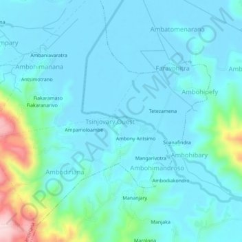 Antanikatsaka topographic map, elevation, terrain