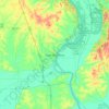 Cape Girardeau topographic map, elevation, terrain