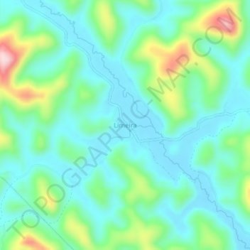 Limeira topographic map, elevation, terrain
