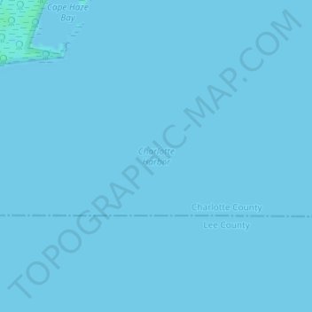 Charlotte Harbor topographic map, elevation, terrain
