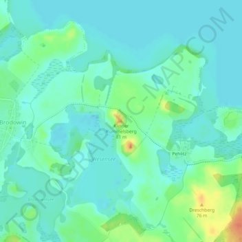 Kleiner Rummelsberg topographic map, elevation, terrain