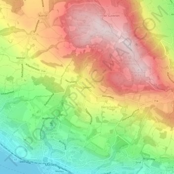 Toggwil topographic map, elevation, terrain