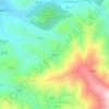 Nogueira topographic map, elevation, terrain