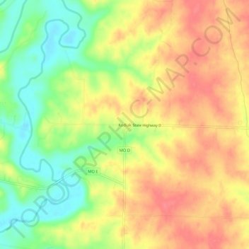 Kodiak topographic map, elevation, terrain