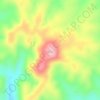 The Alps topographic map, elevation, terrain