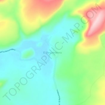 El Resumidero topographic map, elevation, terrain