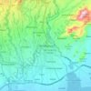 Semarapura topographic map, elevation, terrain