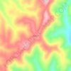 Raspberry topographic map, elevation, terrain